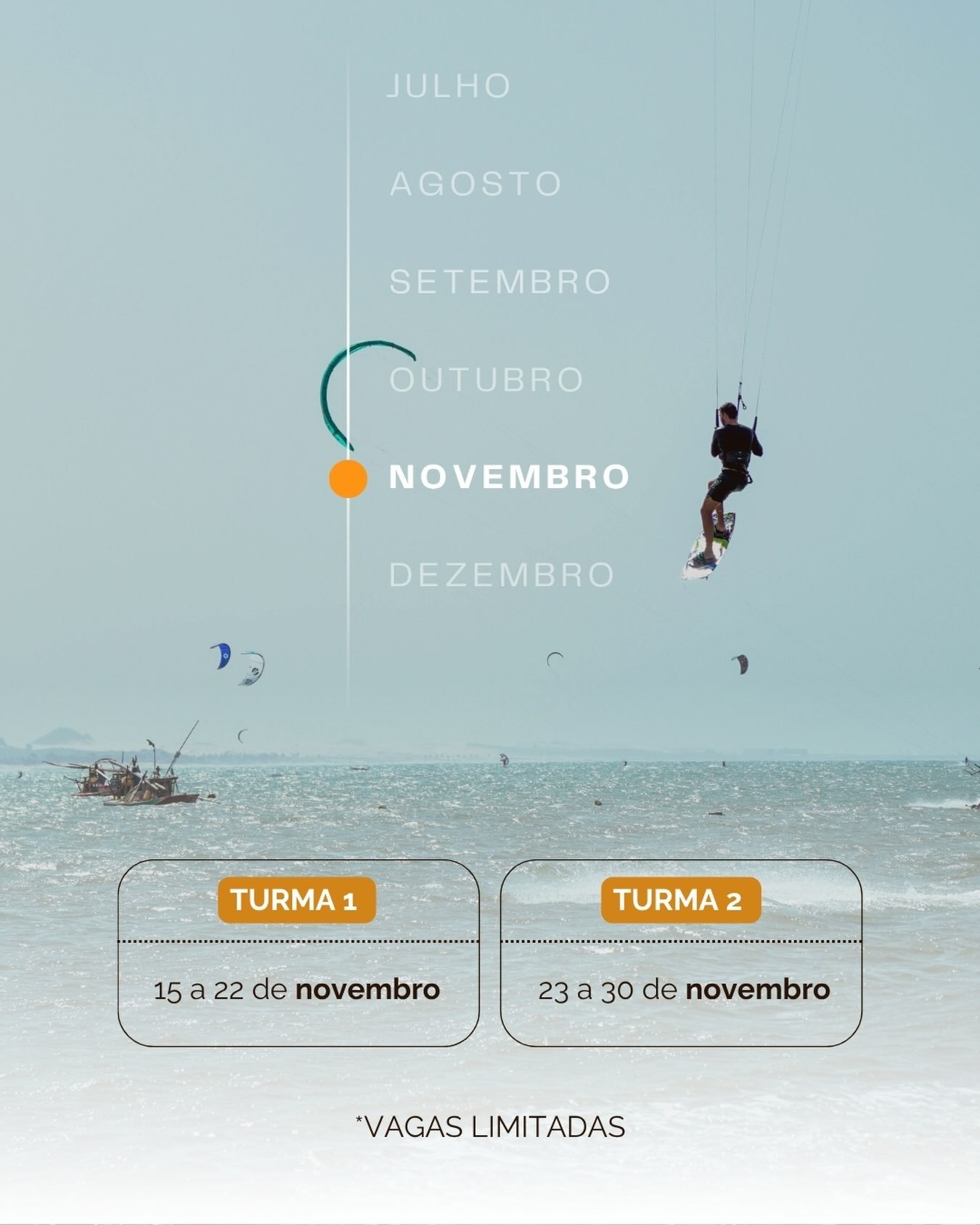 A pedidos: novas datas confirmadas 😎

📅 15/11 a 22/11
📅 23/11 a 30/11

Nossa Kite Trip em Cumbuco está de volta em novembro, pra quem quer uma segunda dose ou perdeu a chance da última vez.

Mesma energia, novos grupos e uma semana inteira de kite, mar e histórias pra contar.

Aulas de kite inclusas, casa, café da manhã, transfers e tudo pensado pra você só chegar e viver a experiência.

Bora? 🌊 Garanta sua vaga pelo link na bio!